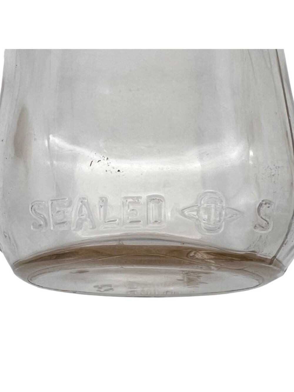 Vintage Clear Duraglas Glass Milk Bottle One Quart 32 oz. Embossed Details 9" - Picture 10 of 12